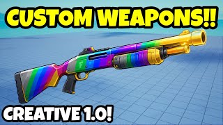 How To Make CUSTOM WEAPONS In Fortnite Creative 1.0!!! Pt9! (Tutorial) News