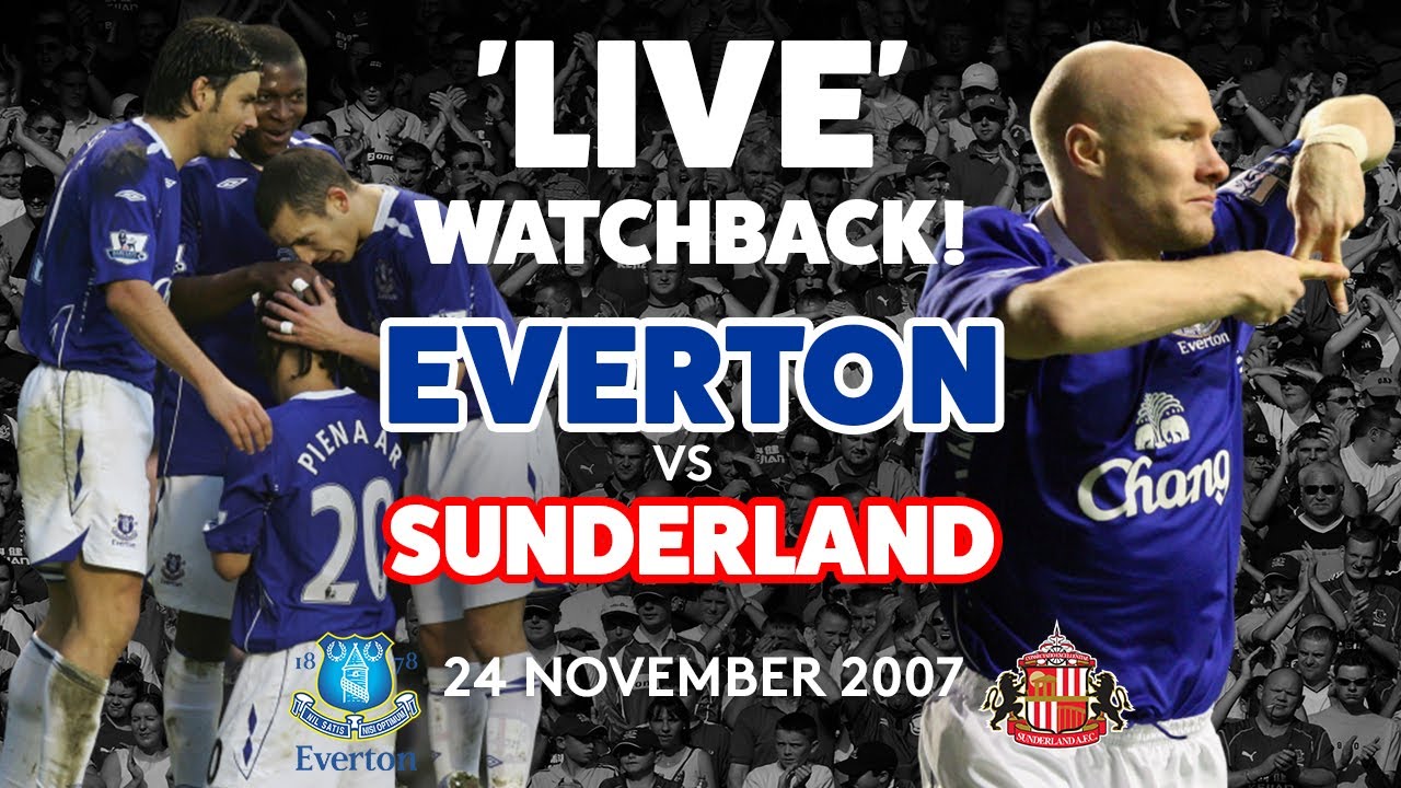'LIVE' FULL GAME EVERTON V SUNDERLAND  24 NOVEMBER 2007  YouTube