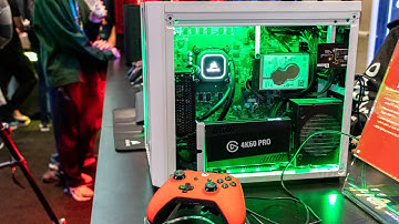 Origin BIG O Combo Gaming PC & Xbox Or PlayStation Liquid Cooled Console Combo Rig @ PAX East 2020!
