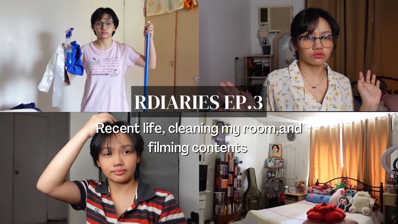 RDIARIES EP.3 : recent life, cleaning my room, filming contents