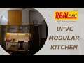 Kitchen furniture with realplast gold material  realplast interior kitchendesign