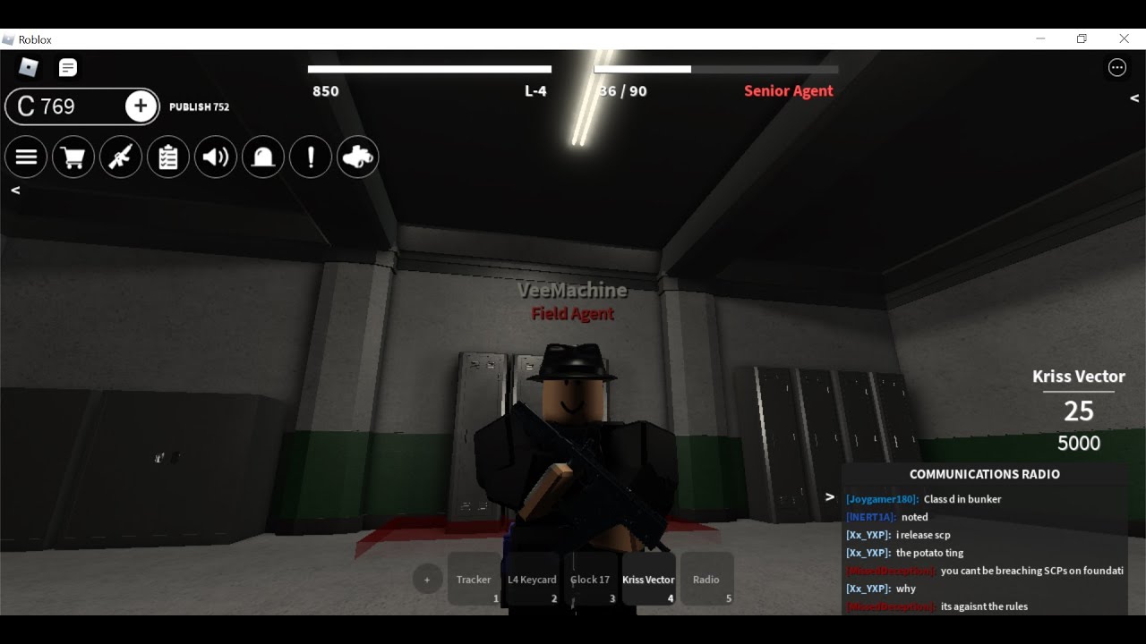 Roblox scp site 65 playing as agent