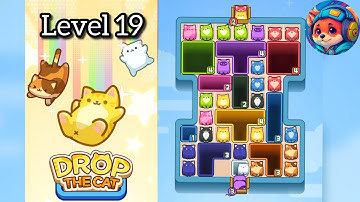 Drop the cat Level 19 – Puzzle Game Walkthrough & Solutions | Mobile Gameplay 