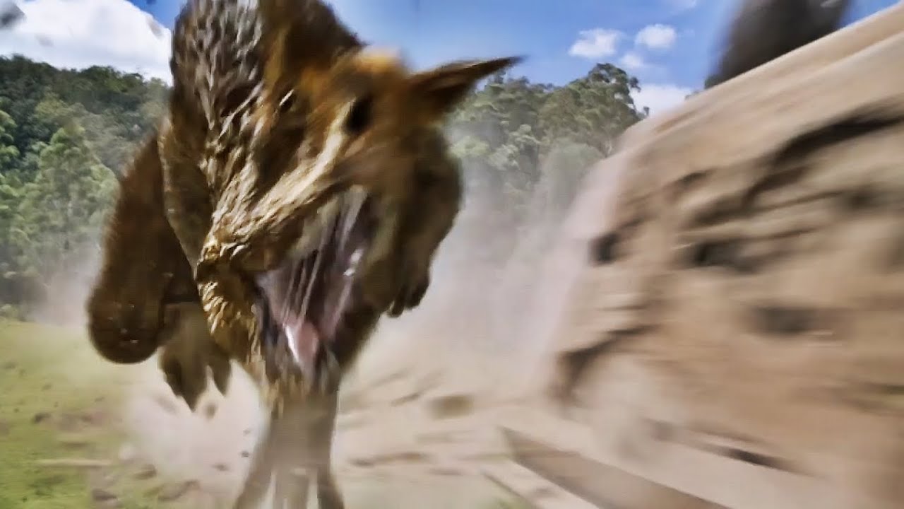 Terra Nova and Primeval tribute, Korn-starting over (carnotaurus, pristichampus and gorgonopsid)