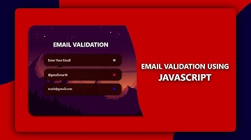 Check Email Validation with Javascript | Javascript Form Validation