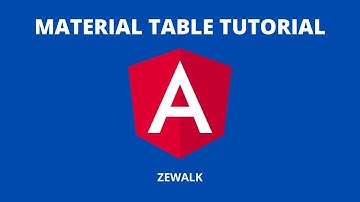 Angular Material Table tutorial | Angular Material 12 [2022]
