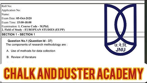 JNU M.PHIL EUROPEAN STUDIES 104 (EUPP) ENTRANCE PAPER 2021