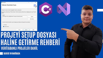 C# Sıfırdan  Setup Dosyası Hazırlama Rehberi! (Visual Studio) 2025