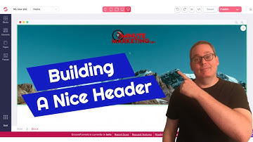 GroovePages Tutorial | Setting and Resizing Background Image To Fit Browser | Inside a Header Block
