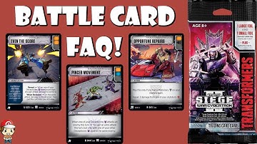 Important New Transformers TCG FAQ Pt.2 – Battle Cards! (Wave 4 Rules Update!)