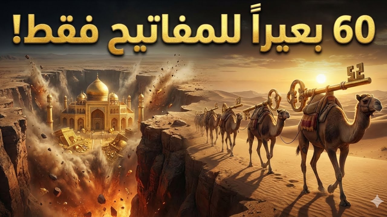 60 بعيراً لحمل مفاتيح خزائنه فقط! 😱 السر الذي جعل الأرض تبتلع قارون وكنوزه الأسطورية