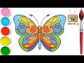 Butterfly drawingeasy step by step for kidsart art tv