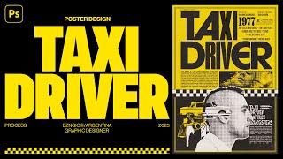 TAXI DRIVER POSTER PROCESO COMPLETO / Photoshop 2023 @DznGio