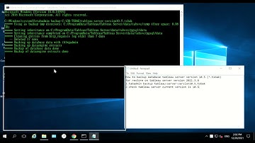How to backup database tableau server version 10.5 Part 1