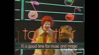 Mcdonalds Ronald Mcdonald And Friends Mcdonaldland Song 1986