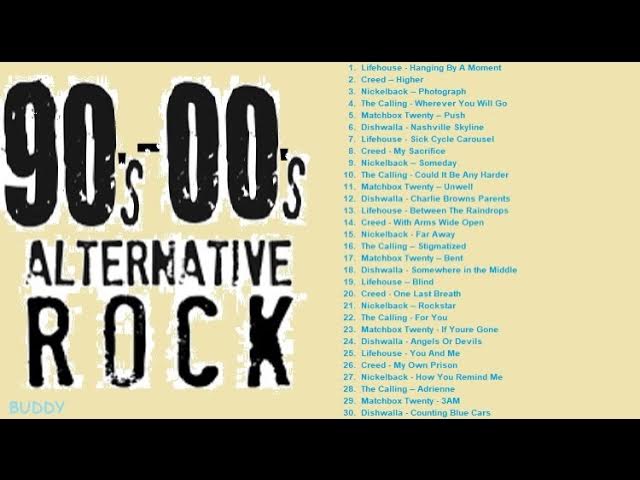 Alternative Rock │Nickelback │Creed │Lifehouse │The Calling │Matchbox Twenty │Dishwalla