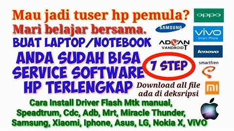Cara Belajar Servis Software HP Pemula, Belajar Install Program Flash Tool Servis Handphone,MRTCrack