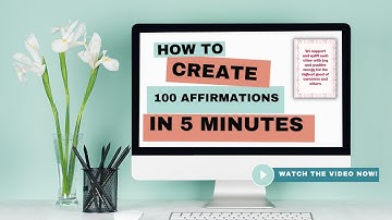 Canva Bulk Create -100 Affirmations in less than 5 minutes!