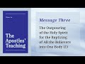 Message 3 the outpouring of the holy spirit for the baptizing 1