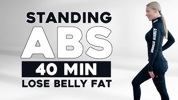 LOSE BELLY FAT IN 7 DAYS🔥 40 MIN Standing Abs Workout  No Jumping, No Squats, No Lunges