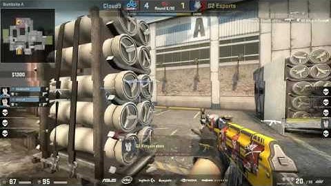 shox 1 Gamer 1st Ace - G2 Esports vs Cloud9 CS:GO ESL One Cologne 2016 Main Qualifier