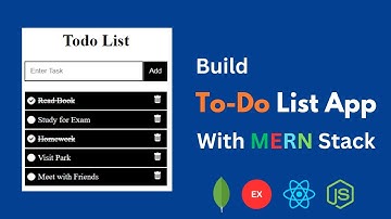 Building a Todo List App with MERN Stack | Todo Application using MongoDB + Express + React + Node