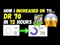 I increased my domain rating to dr70 in 72 hours