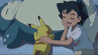 Ash singing the lullaby to Pikachu (Dub)