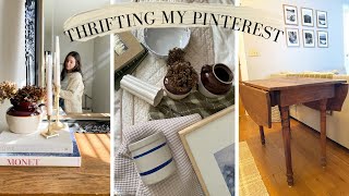 THRIFT MY PINTEREST HOME DECOR | thrift with me+haul