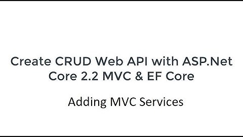 Creating CRUD Web API with ASP.Net Core - Part 4