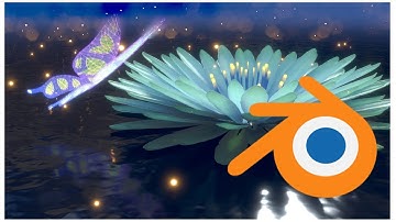 Blender speed modeling { Lotus & Butterfly }