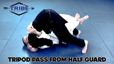 Tripod pass from half guard
