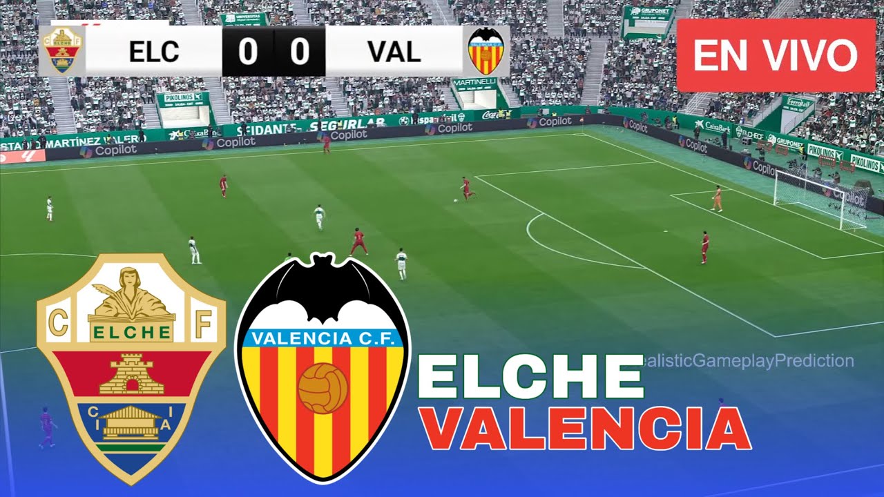 Elche vs Valencia La Liga 2026 Match Simulation PES 21 - YouTube