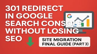 301 Redirect in Google Search Console Without Losing SEO | Site Migration Final Guide (Part 3)