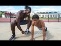 Can 14 Year Old DEMARJAY SMITH do 50 pullups and 100 Pushups in under 5 minutes? | LETS FIND OUT!