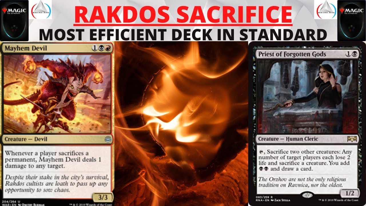 RAKDOS SACRIFICE STANDARD RANKED BO1 / MAGIC THE GATHERING ARENA / BEST DECK IN STANDARD PLAY /
