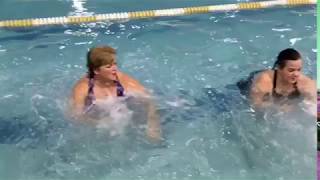 Watch what happens when I tell them they are HALF way thru Aqua Tabata class!