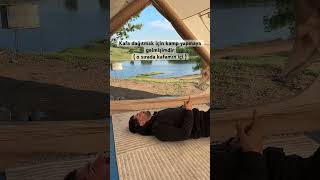 Kampta bile huzur yok 😂 #keşfet #campping #kamp #doğa