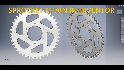 Sprocket Chain in Autodesk Inventor || Inventor 3d Cad design || Cad Tutorials || Inventor Cad