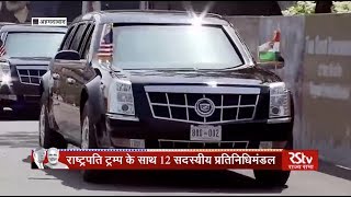 US President Donald Trump and PM Modi hold a roadshow in Ahmedabad, Gujarat