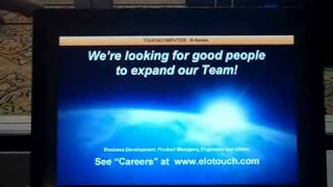 Interactive Digital Signage Shown By Elo TouchSystems At RetailNOW 2010