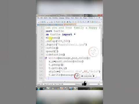Happy Diwali Wish Using Python Turtle #shorts #pythonprogramming # ...