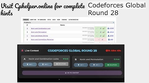 Codeforces Round 994 (Div. 2) hints and solutions