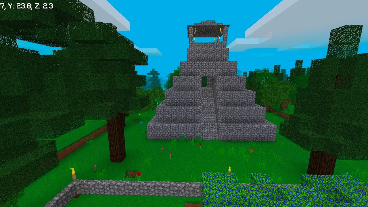 Multicraft 6 I MADE AN STONE PYRAMID