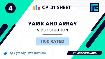 #4 Yarik and Array | Video Solution | 1100 Rated | TLE CP-31 Sheet | Best Codeforces Problems