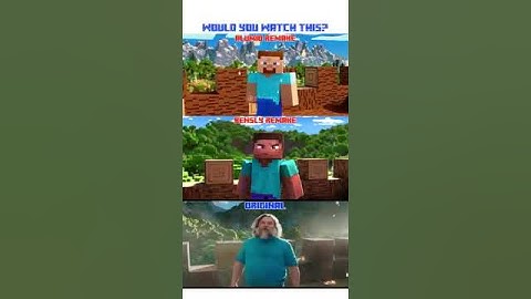 Which remake would you watch  Minecraft Movie Animated Remake Comparison #minecraft #animation