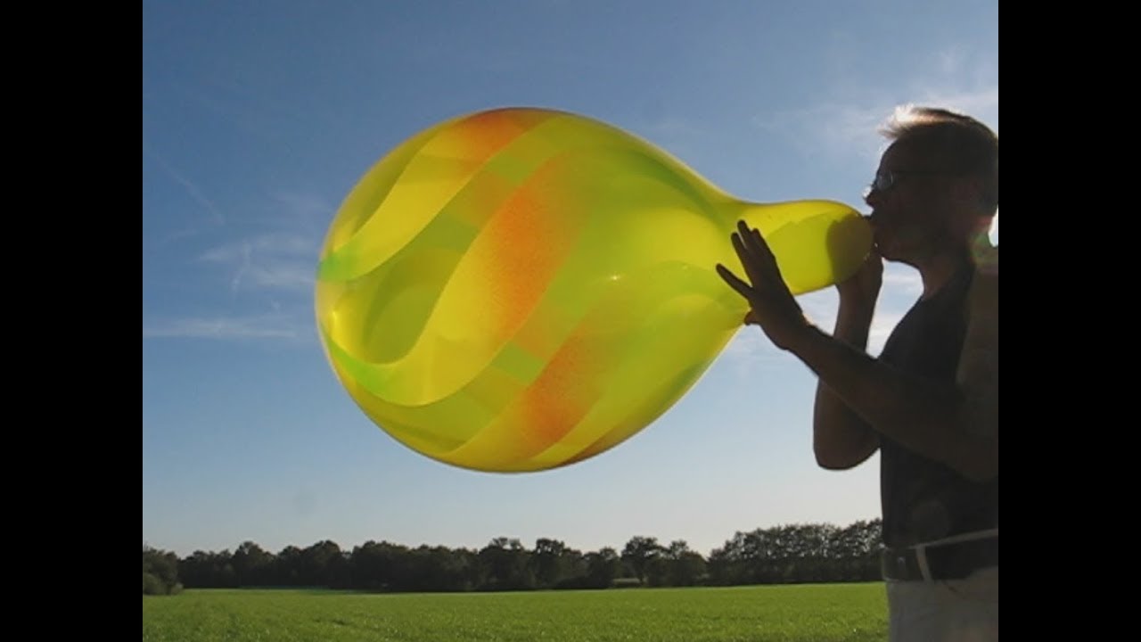 balloon blow to pop Qualatex 16“ YouTube