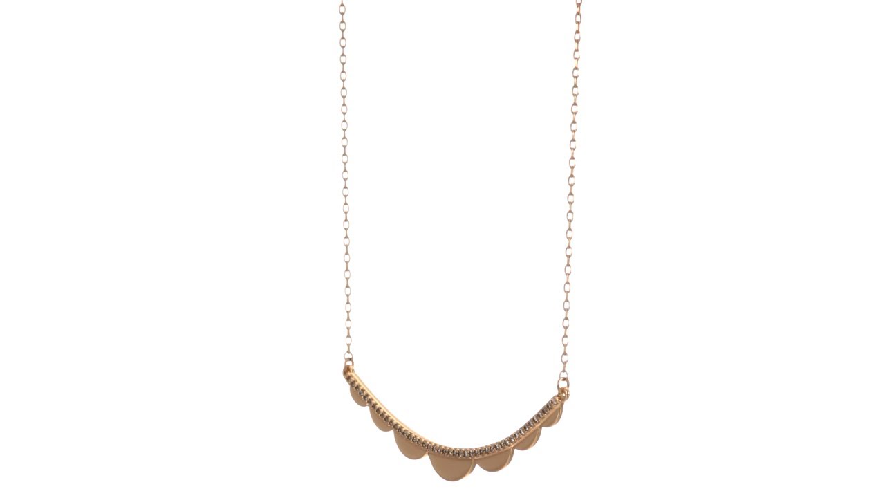 Kate Spade New York Slender Scallops Delicate Necklace SKU: 9240568
