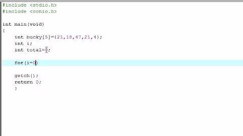 C Programming Tutorial - 15 - Simple Array Program