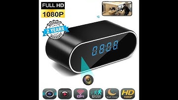 HD WIFI clock camera unboxing and setup